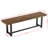 4-Person Solid Wood Dining Table Set, 3-Piece Dining Table With 2 Dining Benches For Kitchen