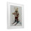 «Bear on Skiing Adventure», reproduction encadrée sous verre, conception de Svetlana Aleynikova