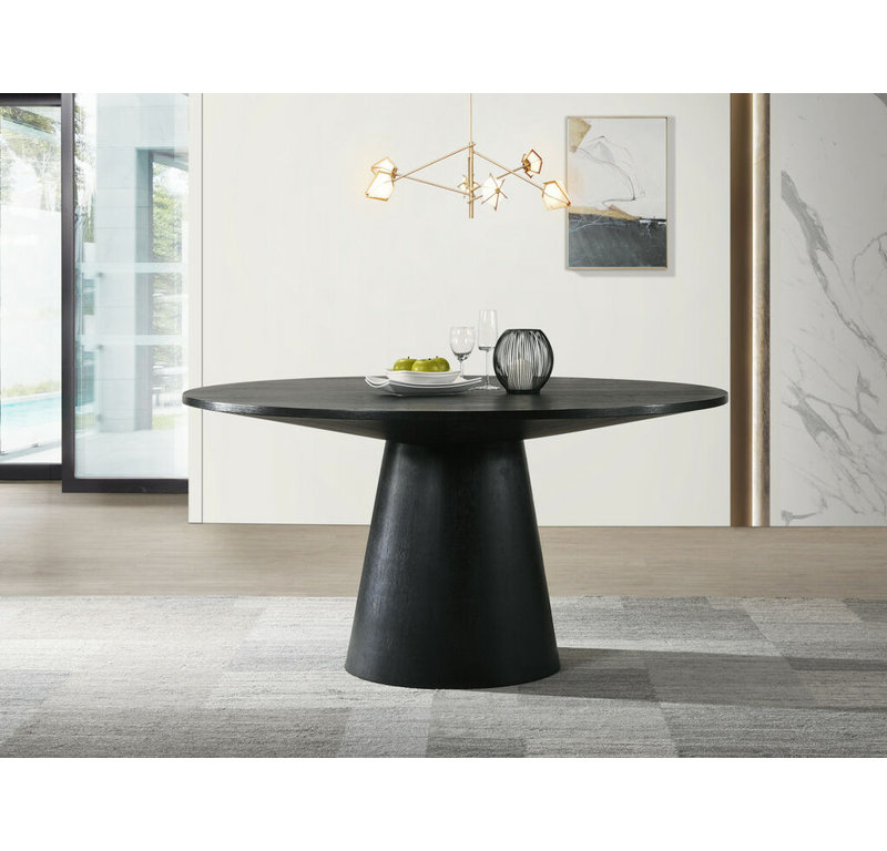 Table de salle à manger Arwilla, Noir