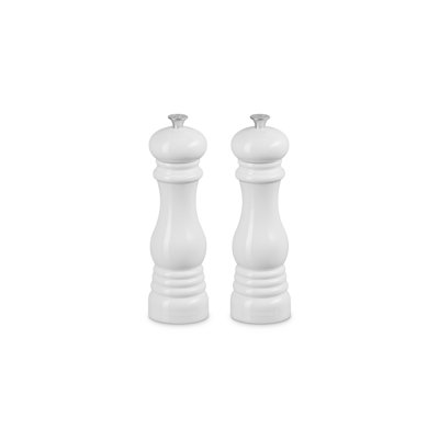 Le Creuset Salt And Pepper Mill Set, 8 In. White