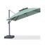 Parasol en porte-à-faux carré en tissu écologique de 10 pi avec base Karnesha-1153511198-1198483469