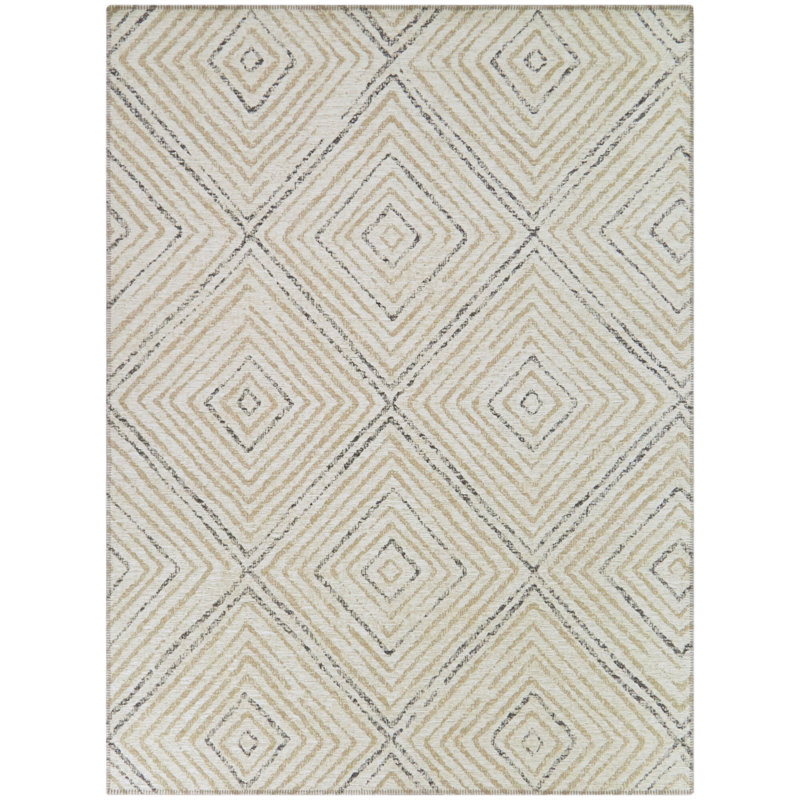 Sigolf Geometric Indoor Rug, Rectangle 7'10" x 10'