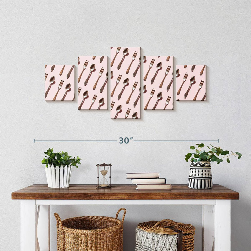 Forks And Spoons, 12" H x 29" W