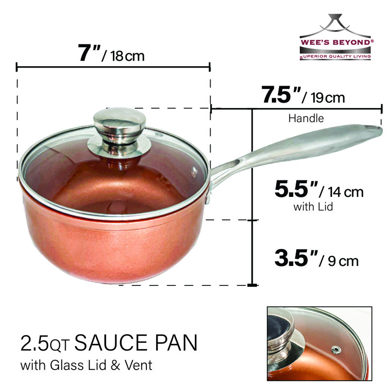2.5 Qt Non Stick Sauce Pan