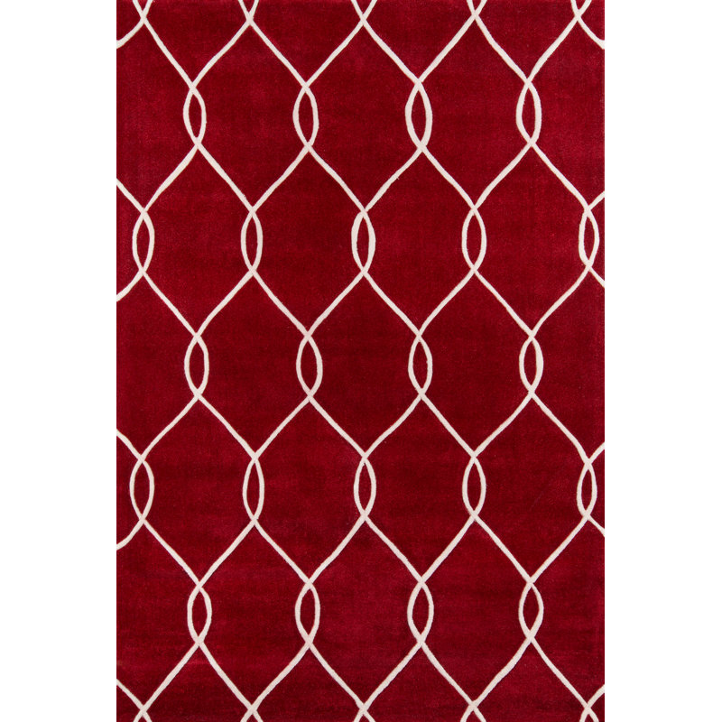 Bassett Hand Tufted Geometric Indoor Rug, Rectangle 3'6" x 5'6"