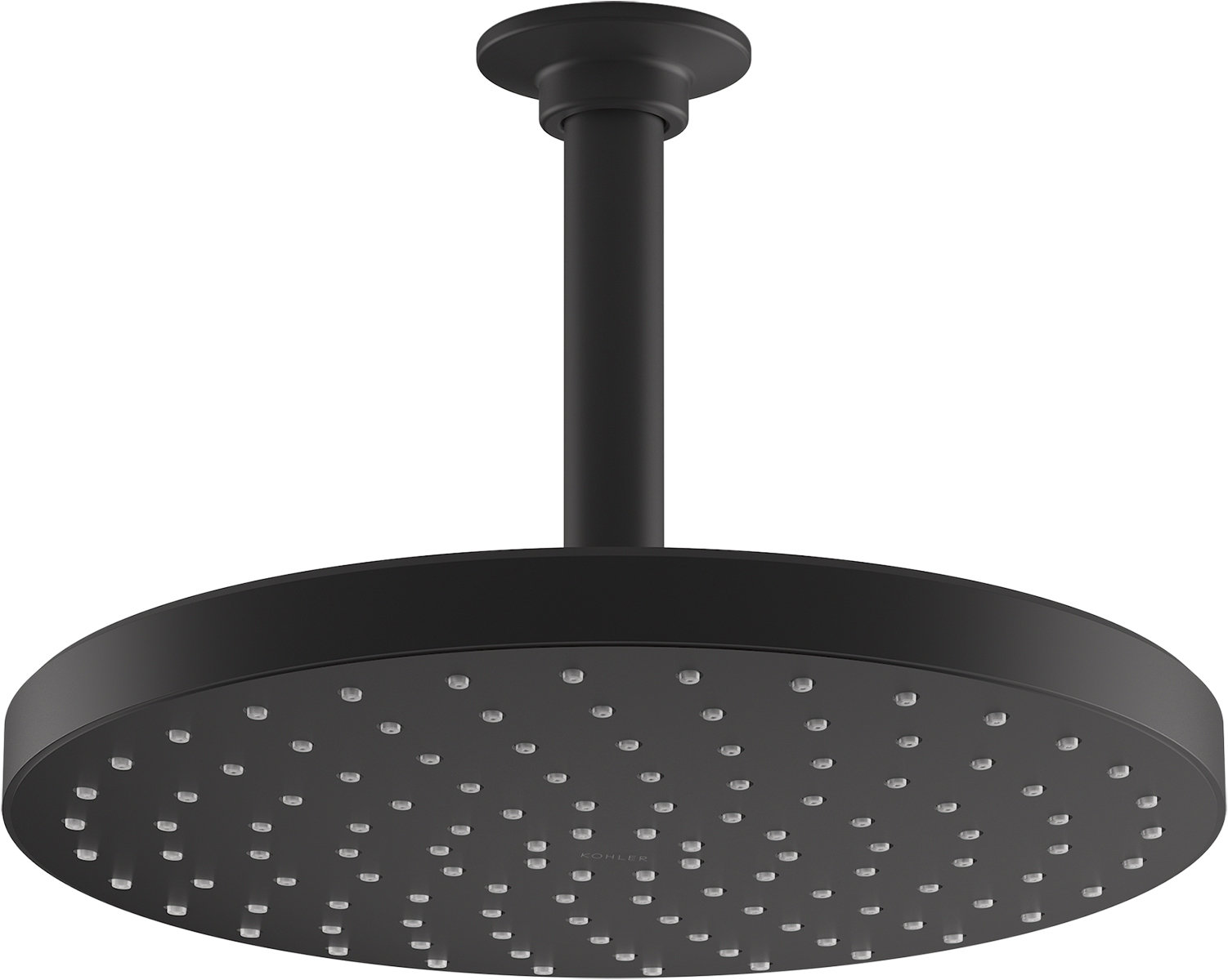 Awaken 2.0 GPM Rainhead with MasterClean Spray Nozzle, Matte Black