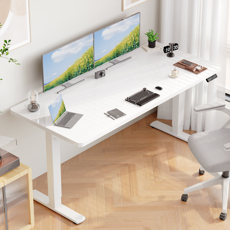 Electric Standing Desk Height Adjustable Desk Sit Stand Desk With Time Reminder Stand up Desk 2 Memory Setting Electric Desk 
