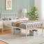 Minimalist Metal Bed Frame with Slatted Headboard-1976563633-1926513628