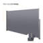Auvent rétractable d'intimité, imperméable, écran de patio gris foncé rétractable 118,1 po x 63,37 po-1190110000