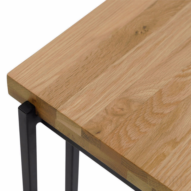Oak Wood Side Table Large