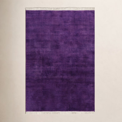 Clio Handmade Wool Purple Rug