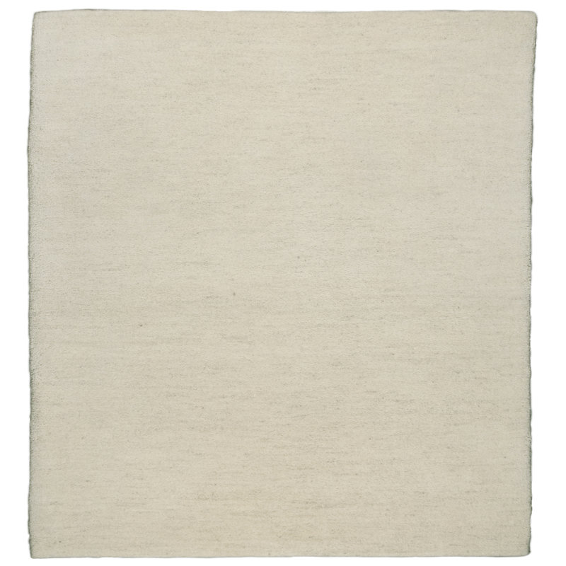 Lene Hand Knotted Wool Beige Rug, Square 200 cm