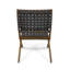 2, chaises d'extérieur en bois avec eau - sangles et détails tissés, pliables, noir et brun, assemblage rapide - 2 pliables, sièges de patio, sangles, apparence,