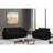 PrimeNest Gravita Collection Upholstered Convertible Loveseat with Storage-1162038910