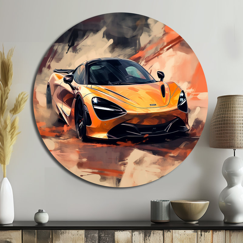 Nigel - Transportation Round Metal Art, 16" H x 16" W