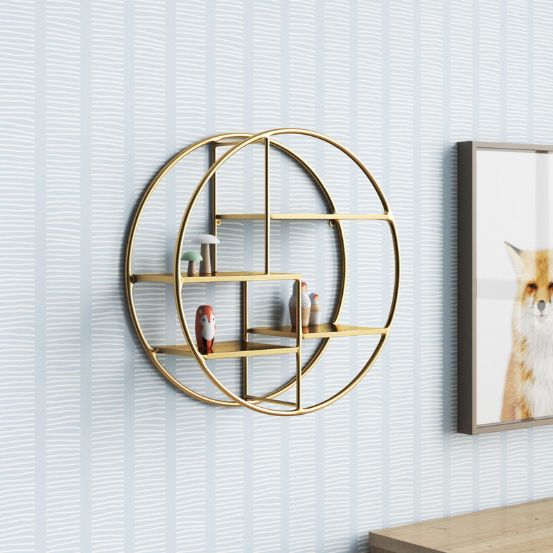 Rachelle 4 Piece Circle Metal Accent Shelf
