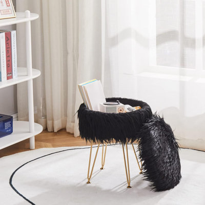 Velvet Ottoman