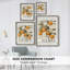 Impression encadrée vintage rétro Floral XXVII - bois massif-165202555