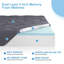 Surmatelas à double couche 4 pouces Macdougal, y compris surmatelas en mousse viscoélastique gélifiée 2 po + housse de matelas matelassé 2 po-1537499044-1540004023