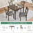 5 Piece Square Dining Set With 4 Chairs