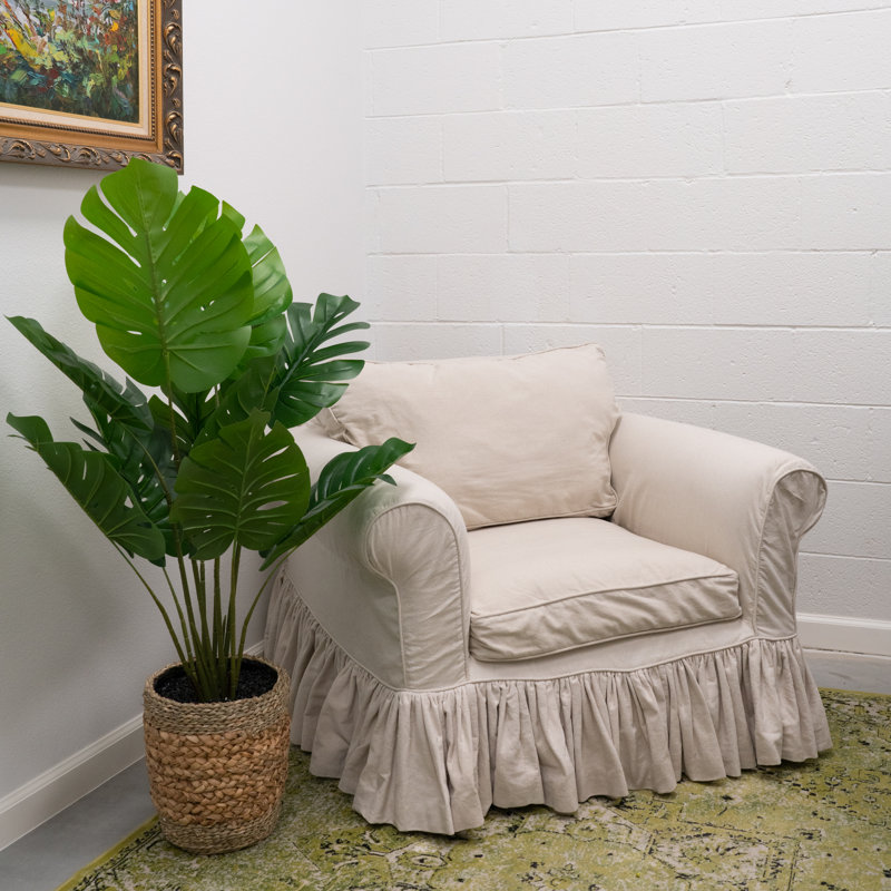 Monstera in Handwoven Basket