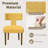 Modern T-Backrest Lambswool Fabric Upholstered Dining Chairs (Set of 2)-74767702