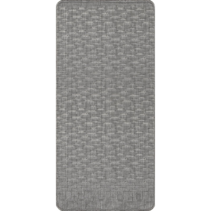 Tapis anti-fatigue Prudenville, Rectangle 1 pi 6 po x 2 pi 6 po, Argenté