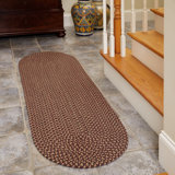 Ely Handmade Braided Garnet Indoor / Outdoor Area Rug