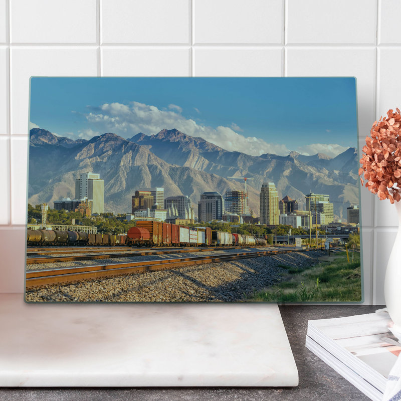 Multicolore Ambesonne Urban, grande planche à découper Salt Lake City Utah