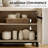 Aadam 3-in-1 Multifunctional Sideboard Buffet Cabinet, Modern Storage Cabinet With Adjustable Shelf And Metal Base, Coffee Bar Cabinet For Living Room & Kitchen-342342758