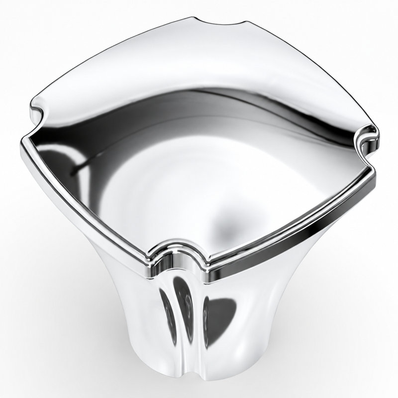 Poignée carrée 1 1/8 po Veranda Collection, Chrome chrome