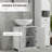 Bathroom Cabinet With Adjustable Shelf, White, Enhancing Utility Space Sink Unit, Shelf Solution