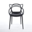 Chaise en plastique 4 pièces noir-848473184