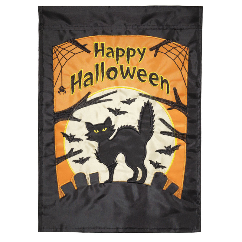 Double Sided Nylon Halloween Garden Flag, 13" x 18"