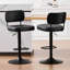 Tabourets de bar pivotants à hauteur ajustable 360 ° avec dossier rembourré-738459917