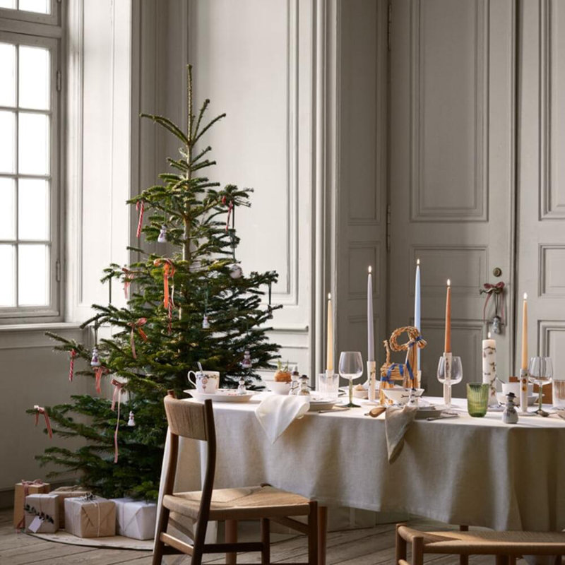 Hammershoi Christmas Advent Candle 2024 Dia 2" White W. Deco