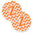 Orange / blanc