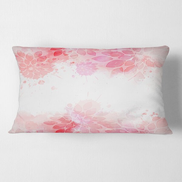 Japanese Flower Painting Throw Pillow Insert East Urban Home Size: 14 x 14,  Fill Material: Poly Fill, Color: Rainbow - Yahoo Shopping