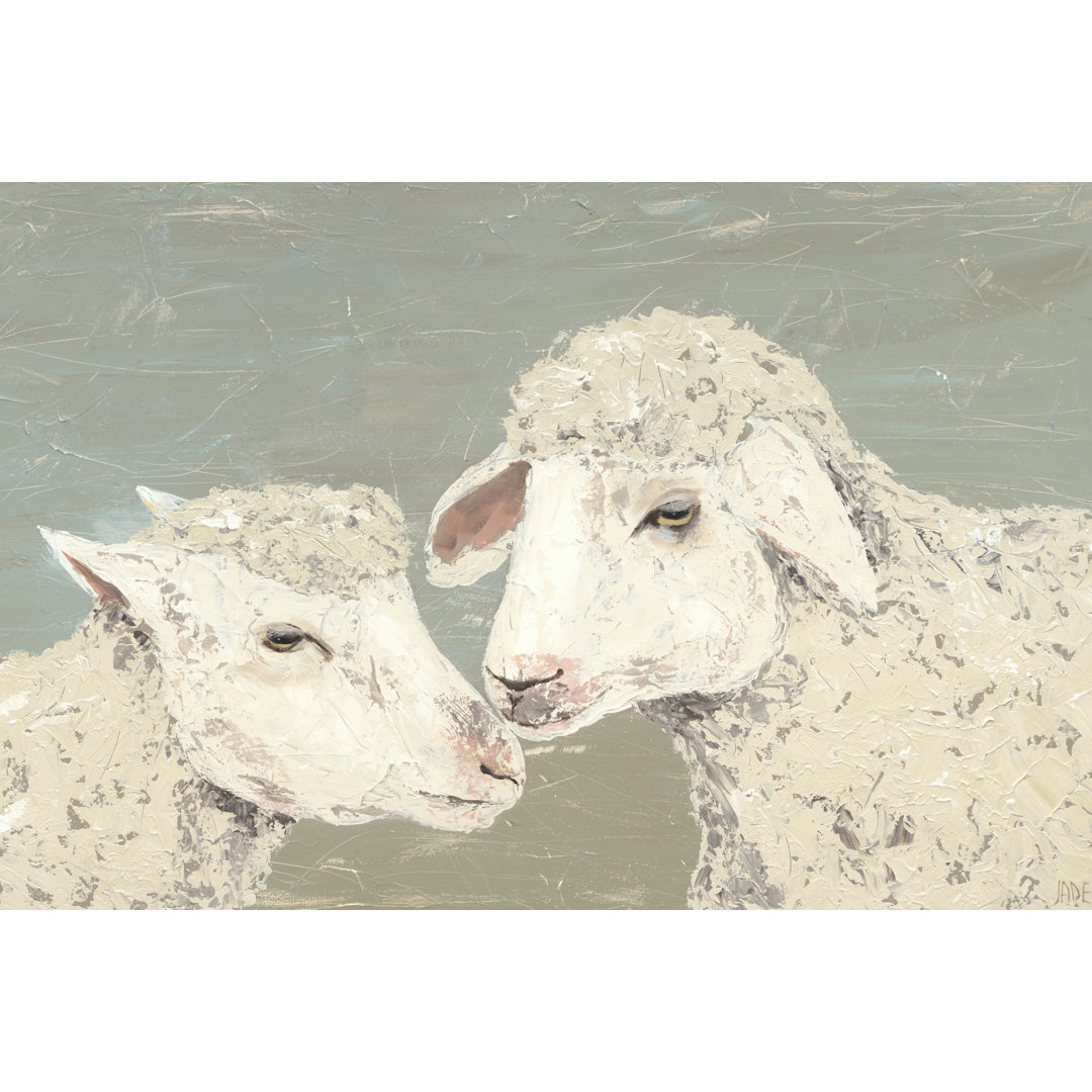 Leinwandbild Sweet Lambs II von Jade Reynolds