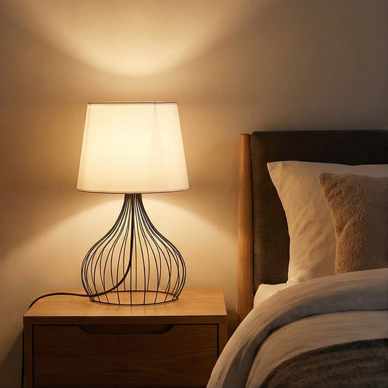 Lampe de table Juno Cage, Encre, Porcelaine