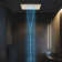 Rain Fixed Shower Head 2.5 GPM GPM with Self-Cleaning