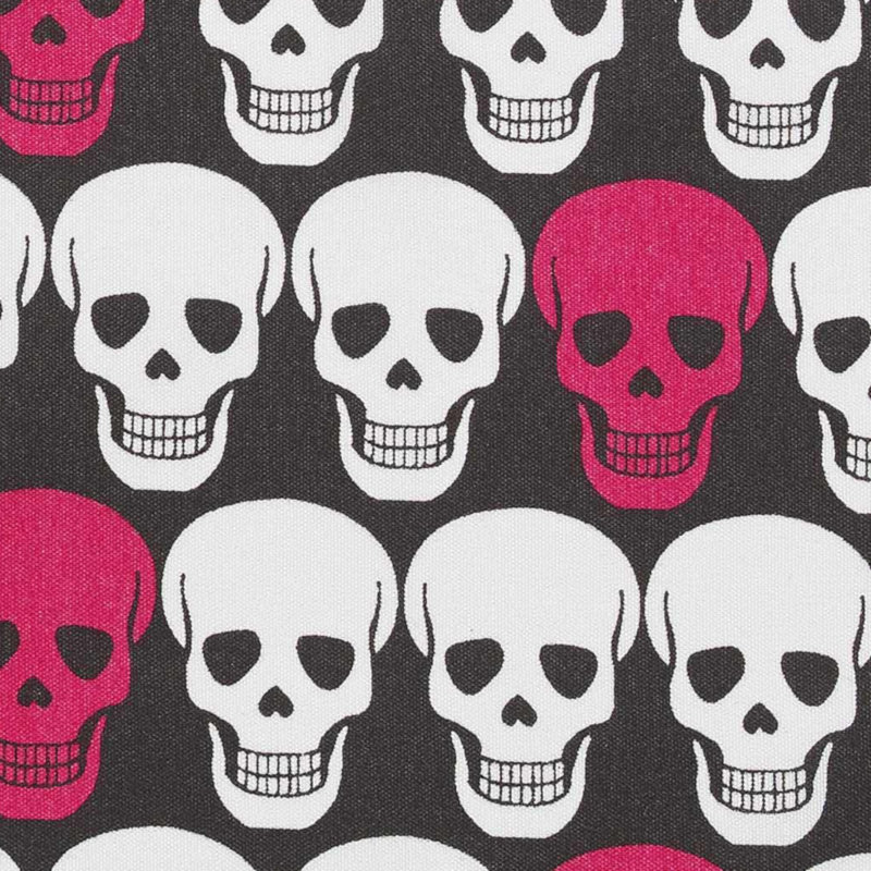 Betsey Johnson Printed Novelty Sheet Sets, Skulls Pink, Twin Sheet Set with 1 Standard Pillowcase