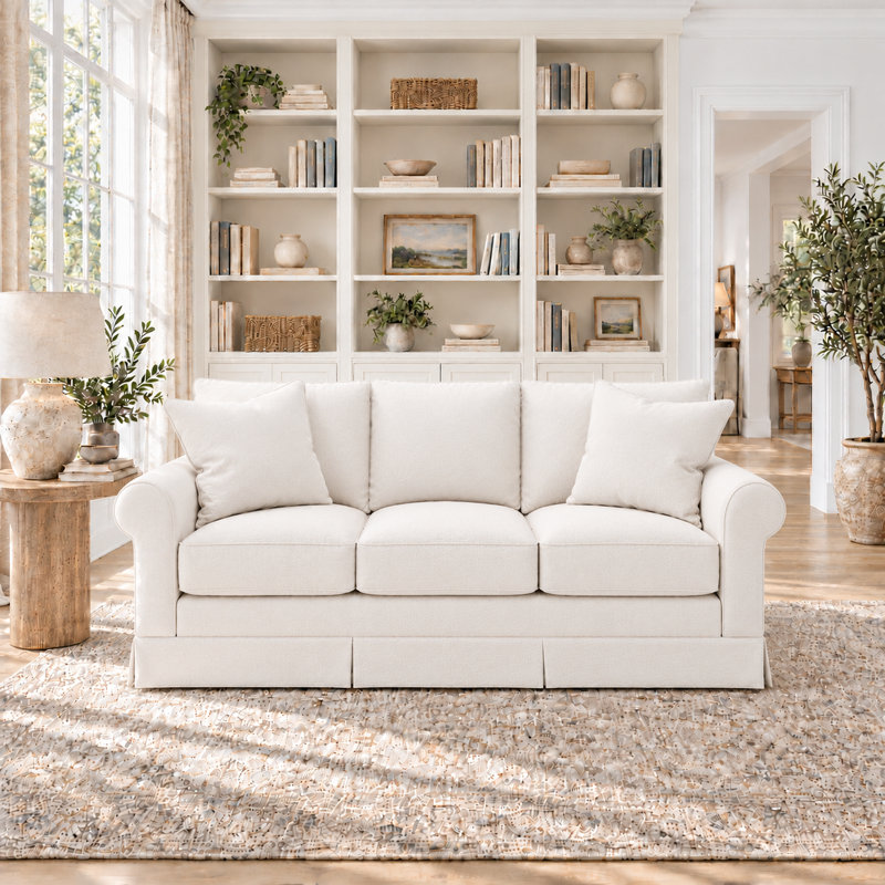 Friedman 89" Upholstered Sofa, Cruise Adrift