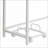 Desks, Modern L-Shaped Computer Desk with Rolling Holder | Grey+White | Wood+Metal-284100787