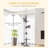 Pawhut 9' Adjustable Height Floor-To-Ceiling Vertical Cat Tree