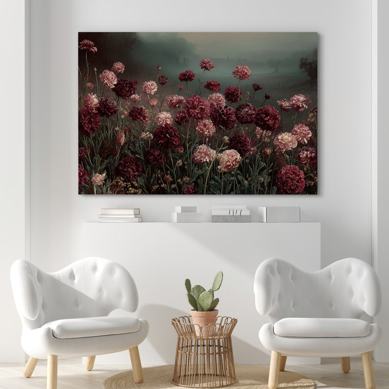 Impression sur toile encadrée très sombre Moody, Toile tendue, H 32 po x l 48 po x P 1,5 po
