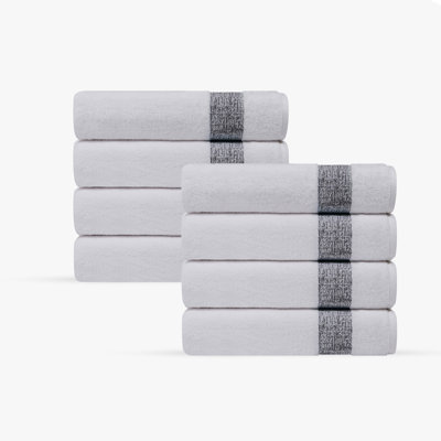 Jonnae 8 pcs Turkish Wash Towels Set