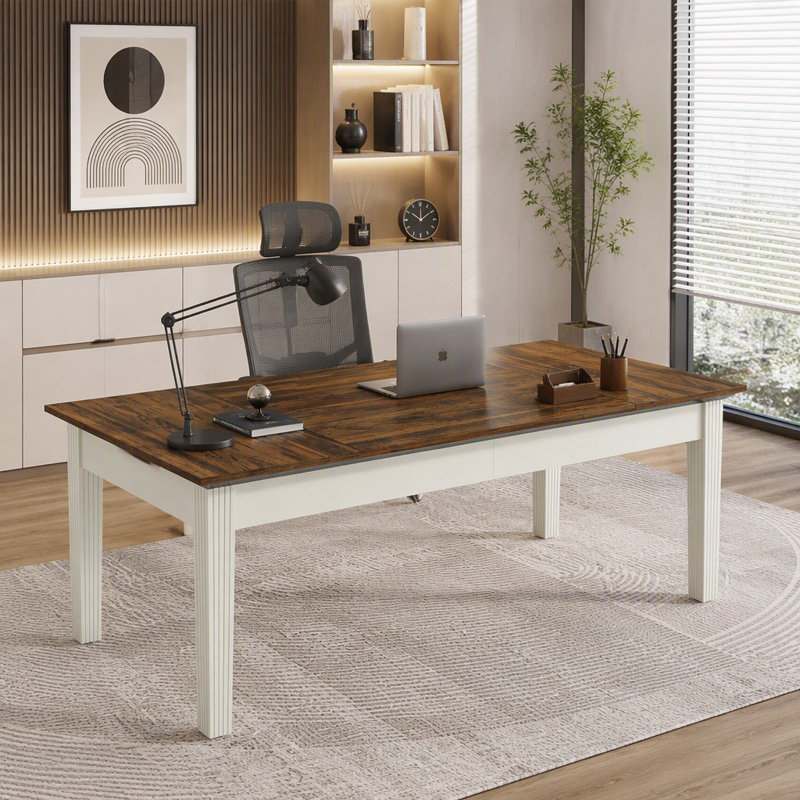 Bureau de direction, grand bureau d'ordinateur moderne, table d'écriture de bureau