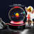 80mm 3D Solar System Crystal Ball with Color-Changing LED Light Base