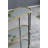 Metal Console Table, Mirrored Shelf